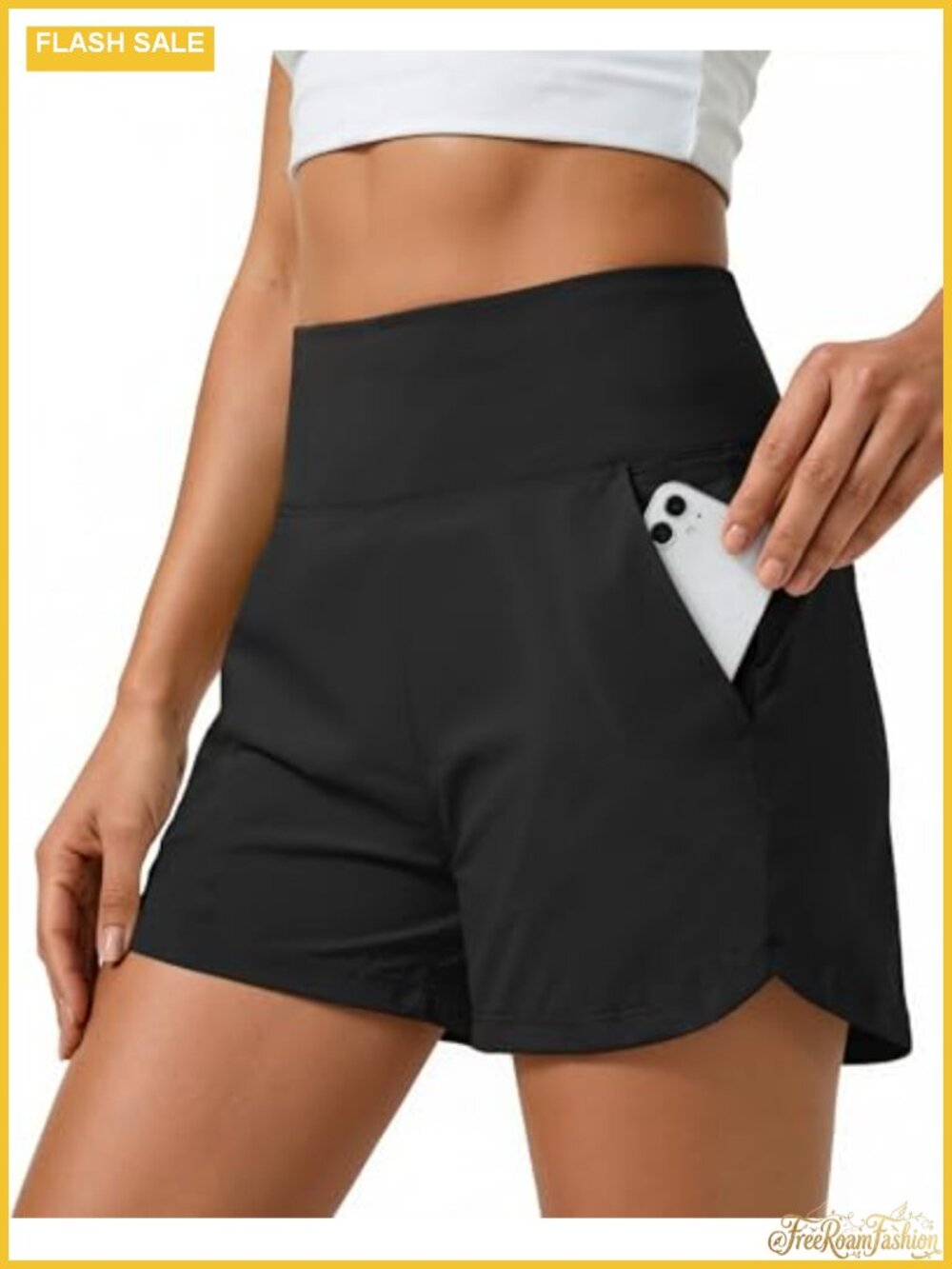 Women's High Waisted Running Shorts with Pockets 3.5" Inseam